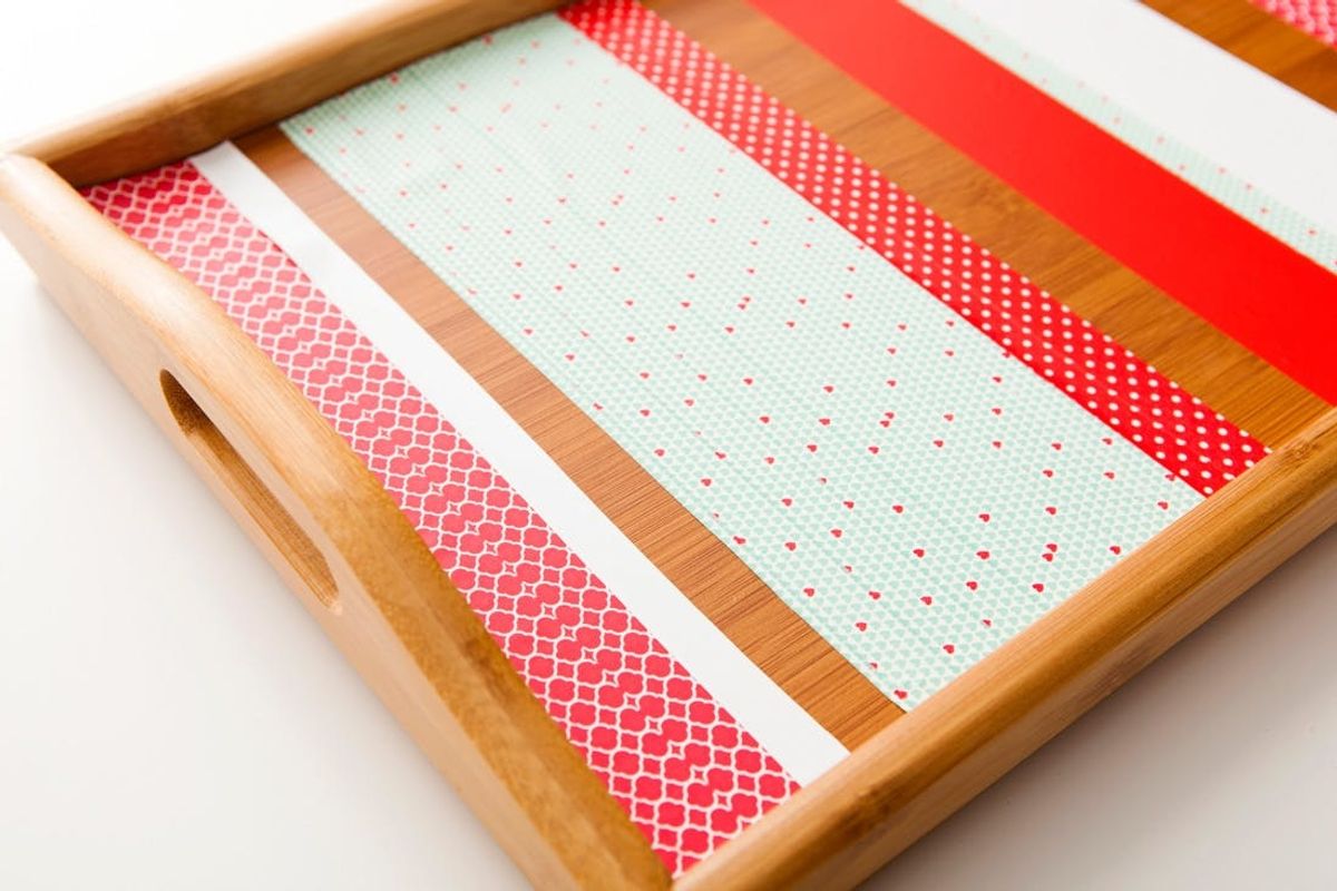 Washi for the Win: DIY Breakfast in Bed Tray in Under 5 Minutes!