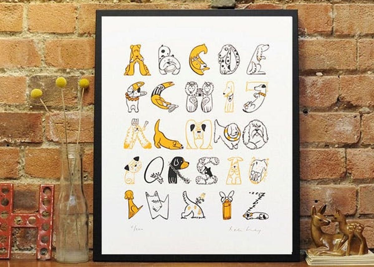Now I Know My ABC’s: 16 Pieces of Illustrated Alphabet Art