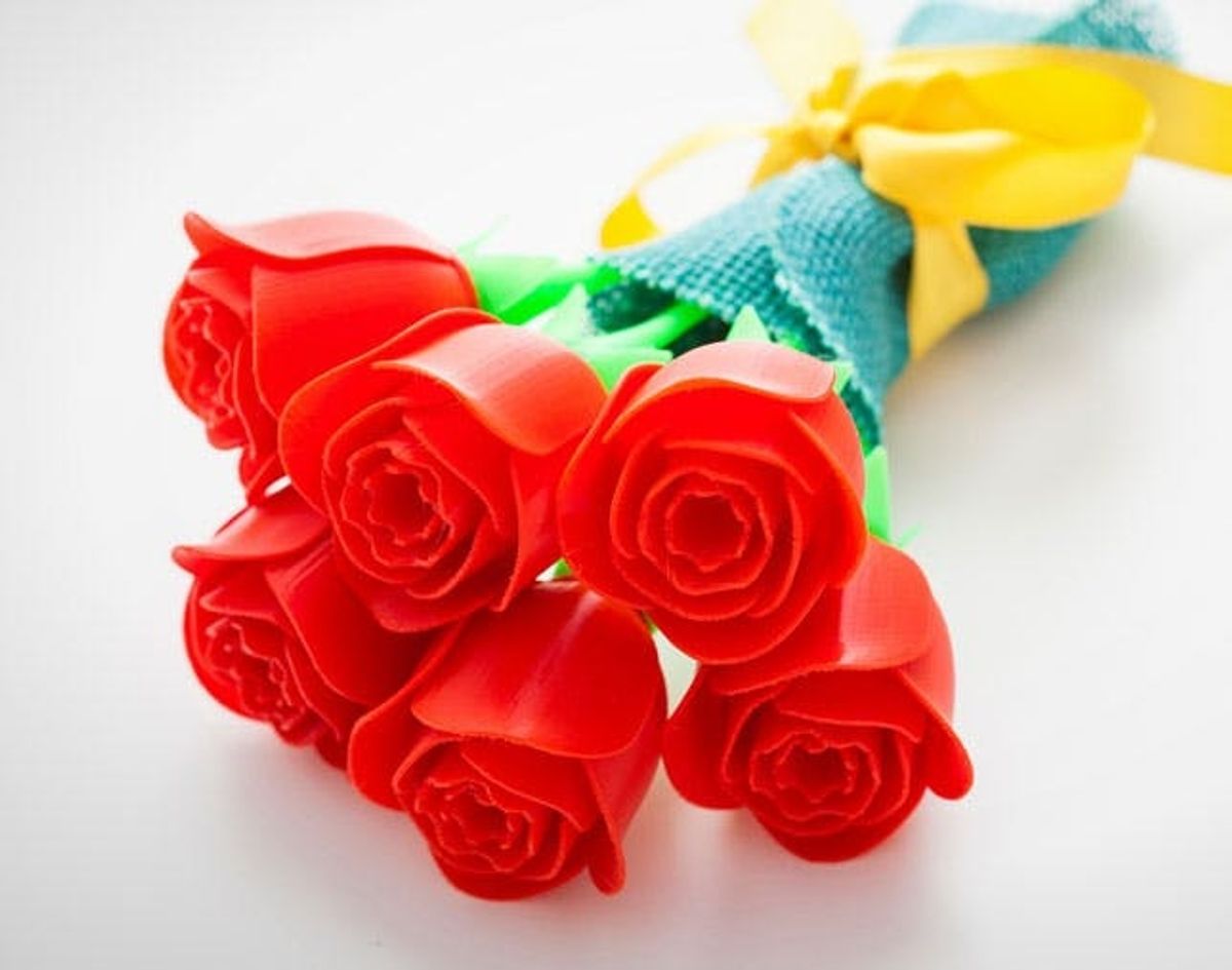 How to Make Your Own Never-Wilting 3D Printed Roses