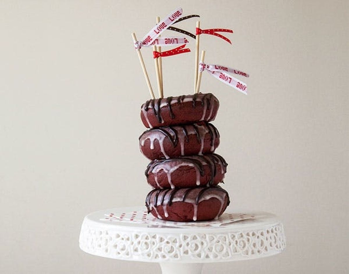 A Spicy Red Velvet Cake Made of Donuts. Oh Yeah, We Made It!