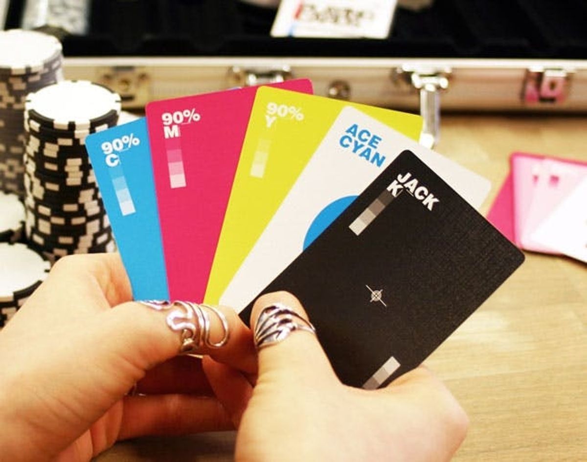 Made Us Look: Beautiful CMYK Playing Cards