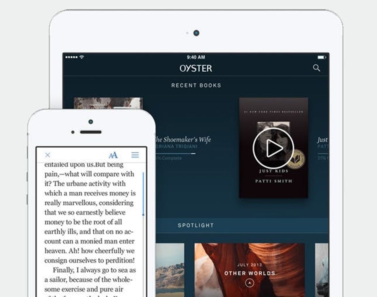 Oyster Might Be the Prettiest Electronic Library Around