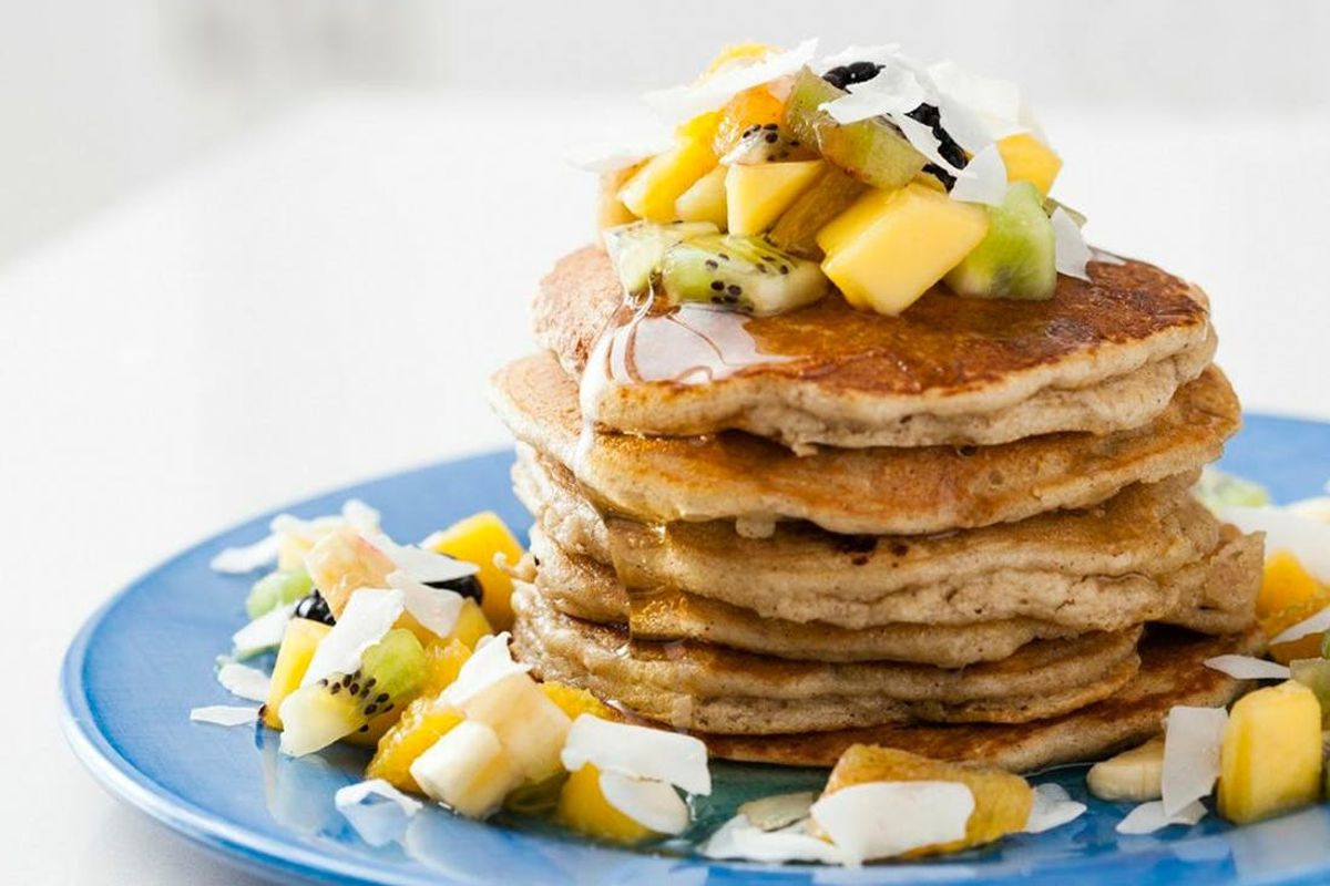 Kickstart Your Day With Our Tropical Almond Pancakes (Gluten-Free!)