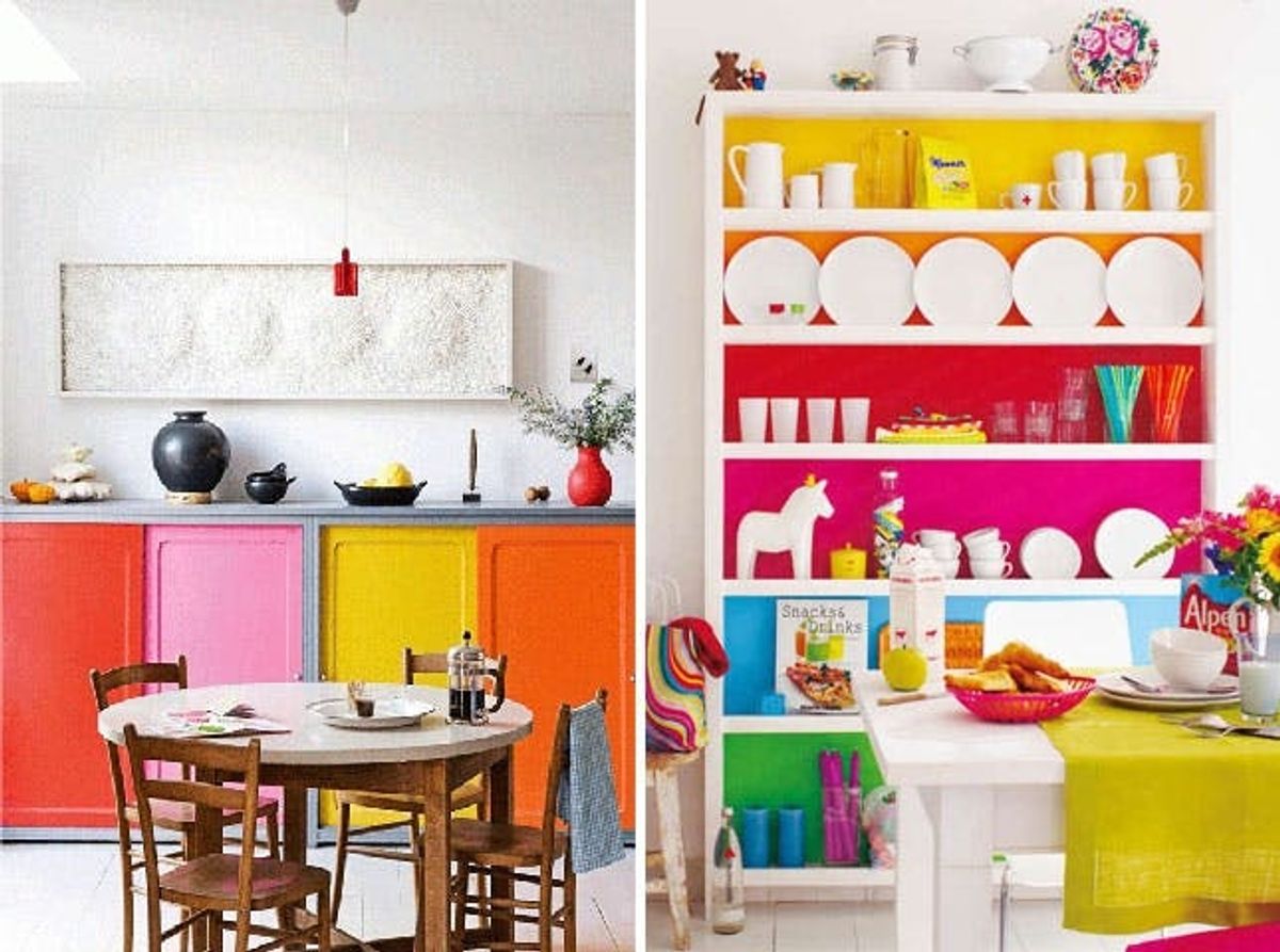 10 Bold Color-Blocked Interiors and Exteriors