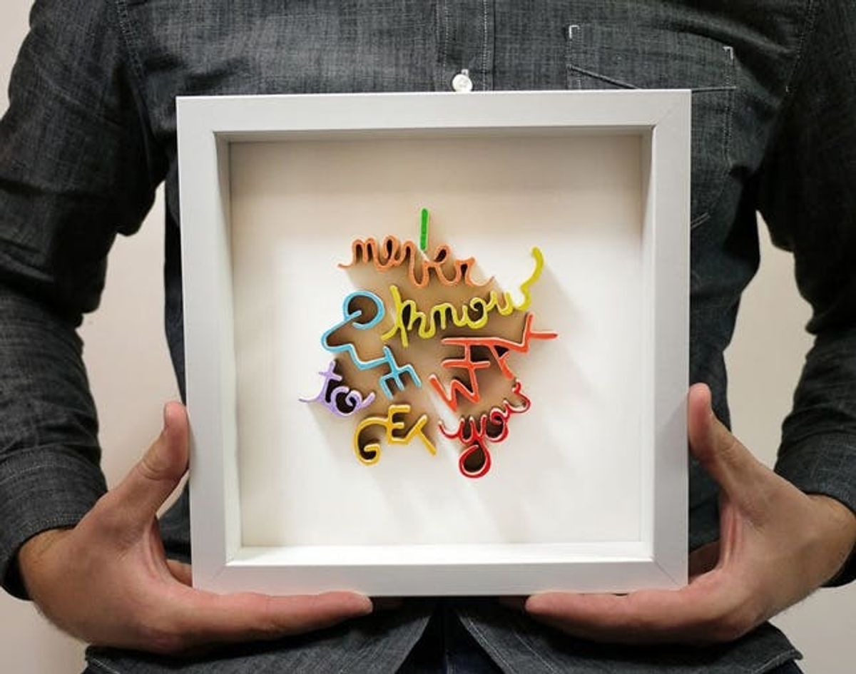 Made Us Look: Custom Hand-Cut Wooden Word Wall Art