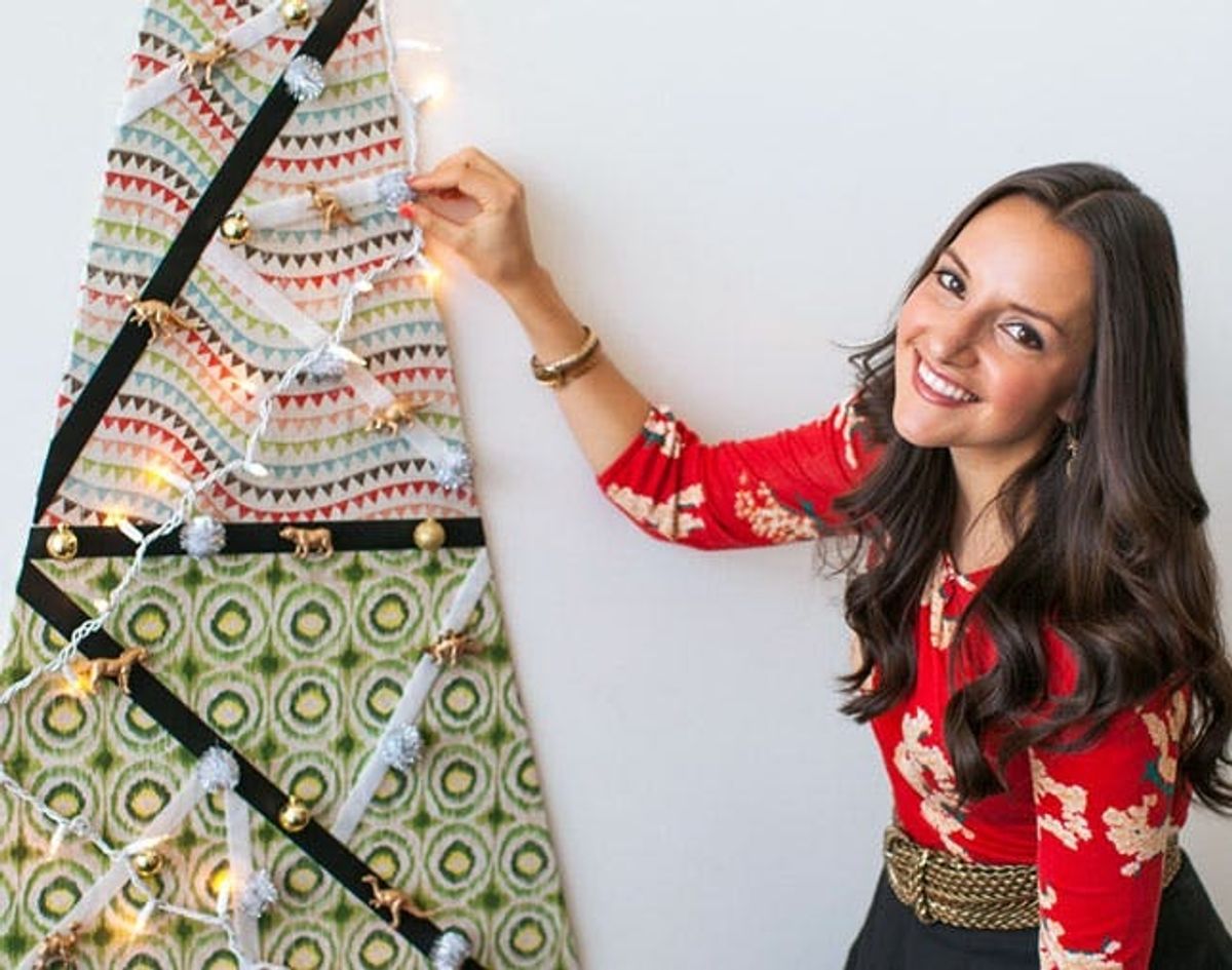 Holiday Hacks: DIY Wall Tree Fit For Small Spaces