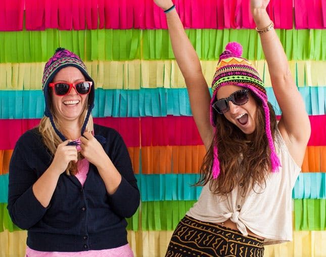 How to Make a Festive Fringe Photo Backdrop Brit + Co