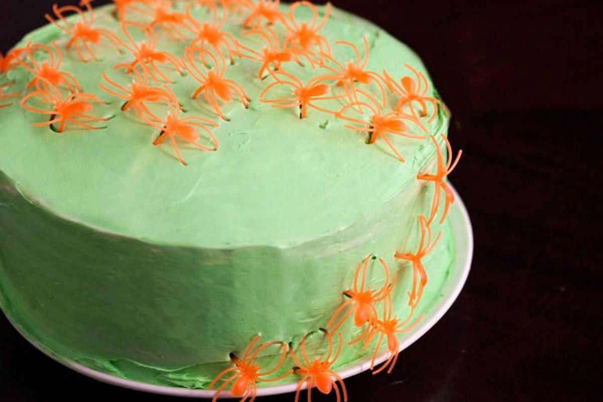 Grab a Slice of our Mean Green Neon Confetti Cake!