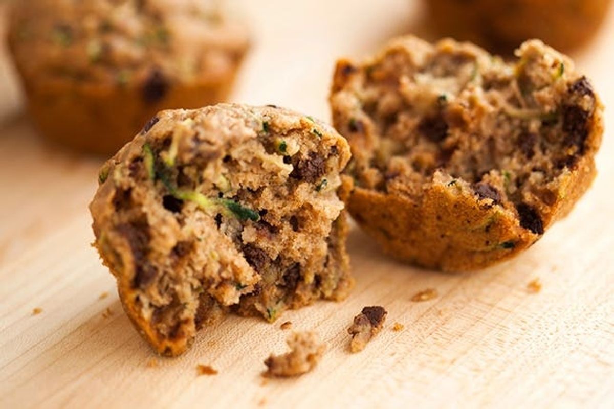 Healthy Hacks: 150-Calorie Chocolate Chip Zucchini Muffins