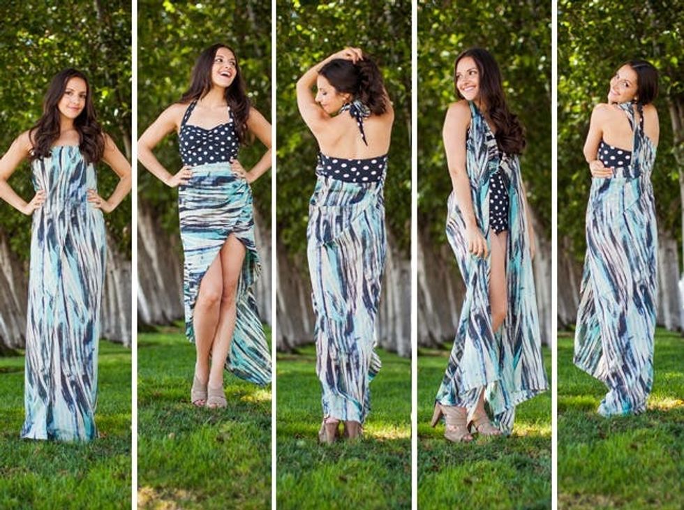 Summer Style Hack 1 DIY Beach Wrap, 5 Ways Brit + Co