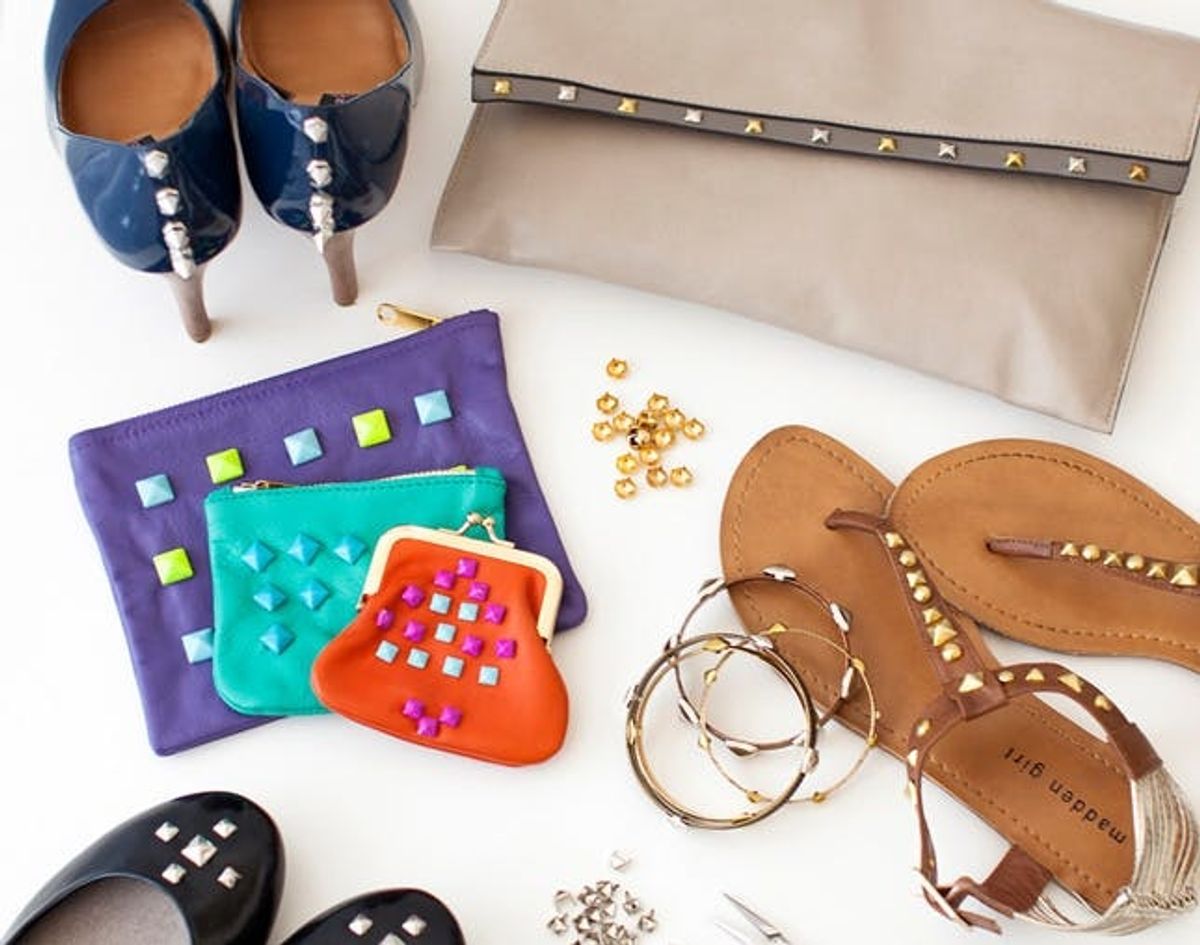 Video: How to Make a DIY Leather Studded Clutch