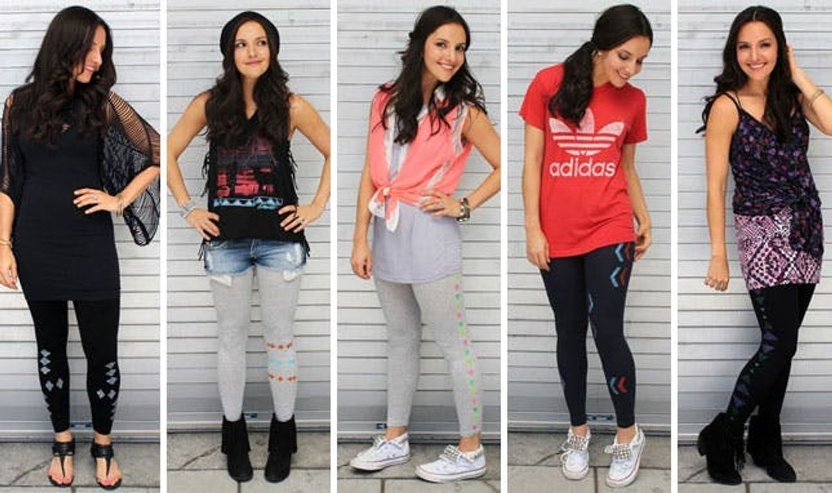 5 Ways to Stencil and Style Your Leggings