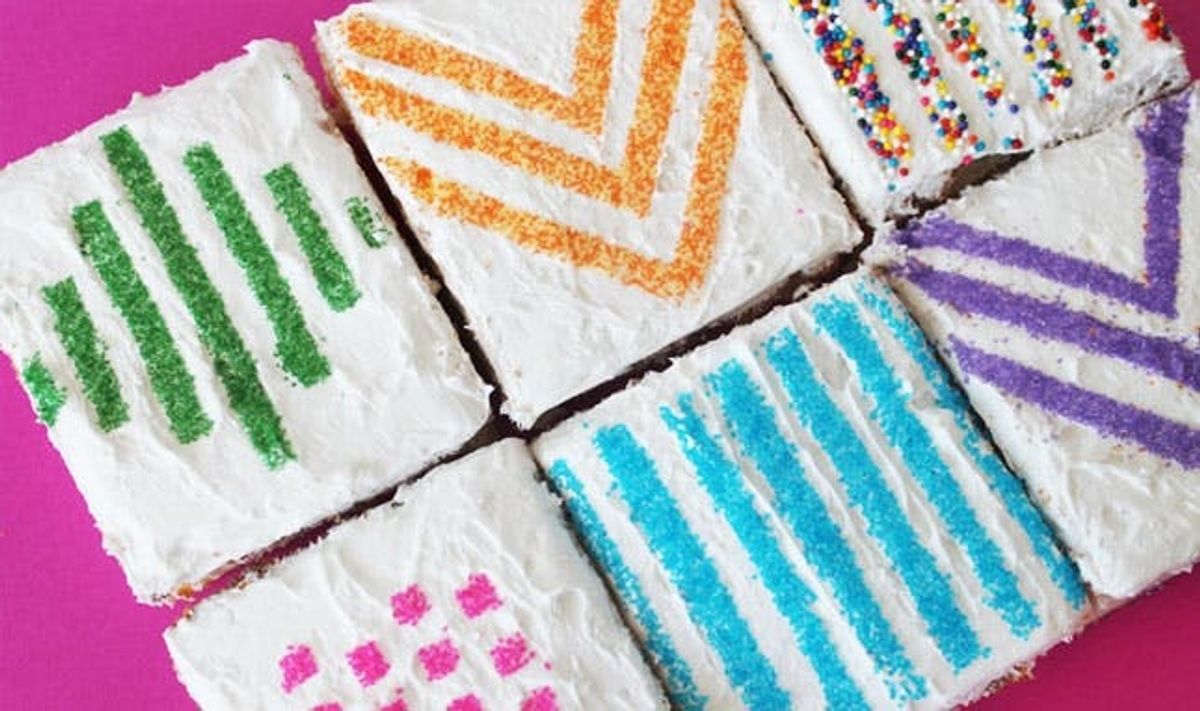 Use Wax Paper Stencils to Make Pretty Patterned Cakes