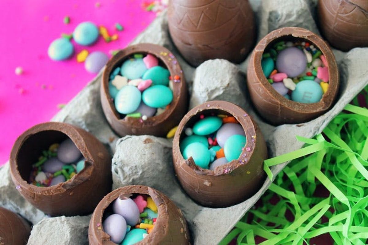 How to Make Hollow Chocolate Confetti Eggs