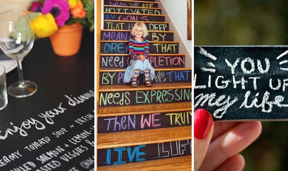 Chalk It Up: 40 Creative Ways to Use Chalkboard Paint