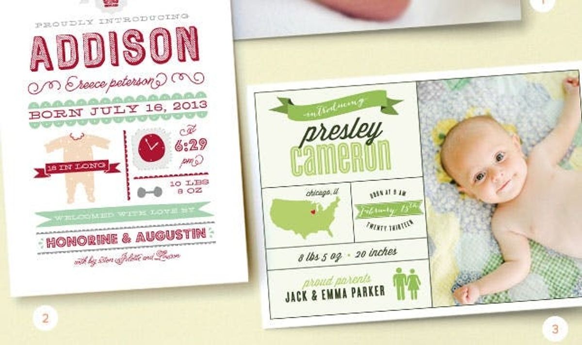 Vote on Your Favorite Baby Announcement, Win $250 on Minted!
