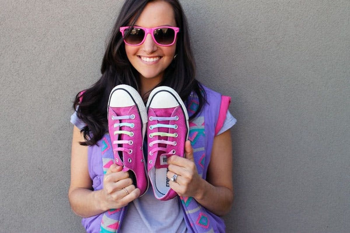 Channel Your Inner 80s Teen with DIY Neon Converse
