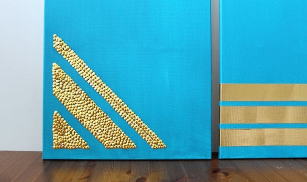 Thumbtacks + Tape = 2 Chic and Easy Art Projects
