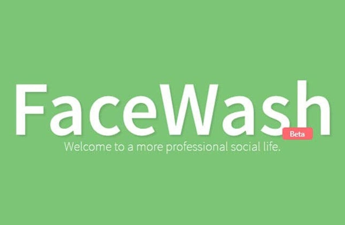 FaceWash Keeps Your Facebook Profile Clean as a Whistle