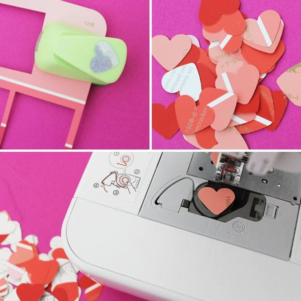 5 DIY Paint Chip Garlands for Valentine’s Day Brit + Co