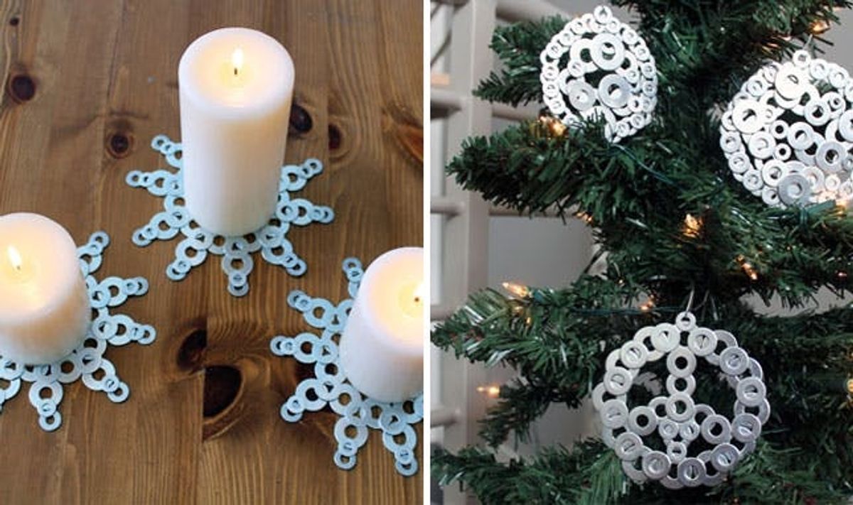 How to Turn Washers into Snowflakes