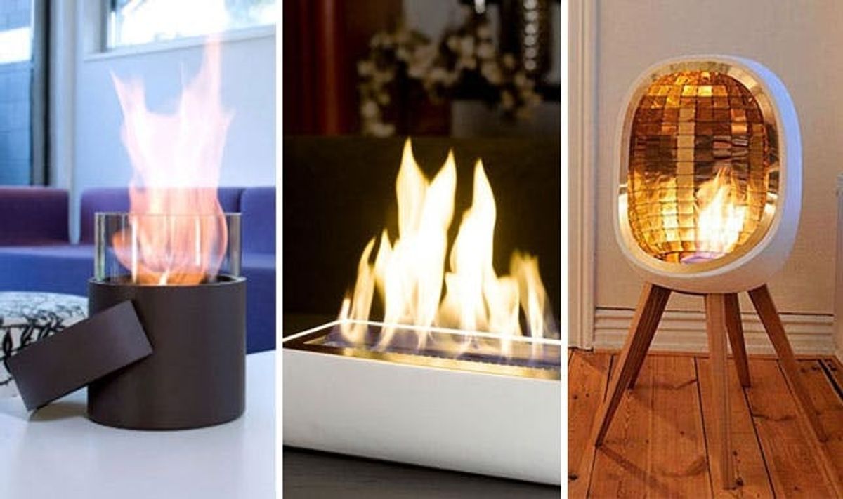 10 Portable Fireplaces for Petite Places