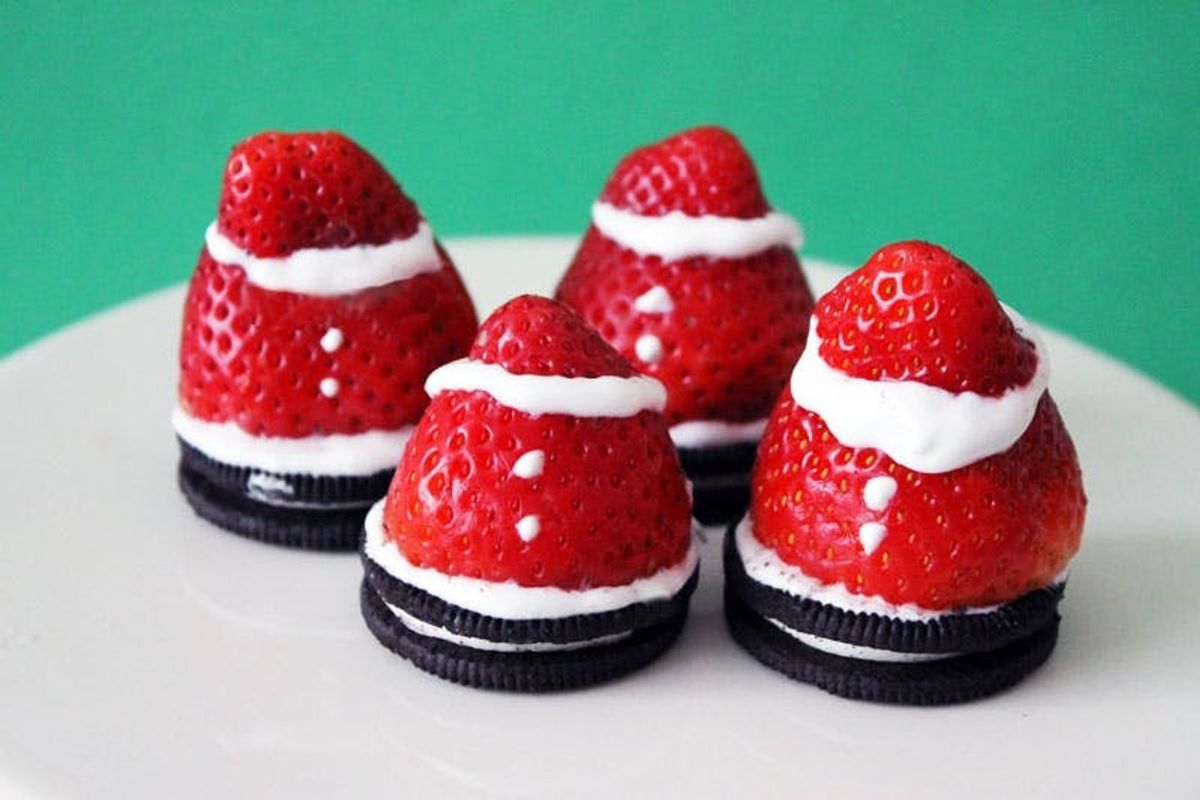 Spiked Strawberry Santas!