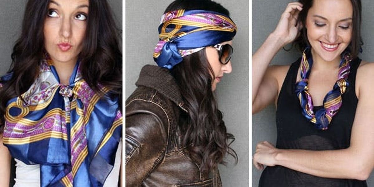 Scarf Model/style 15 Ways to Style a Scarf - Brit + Co