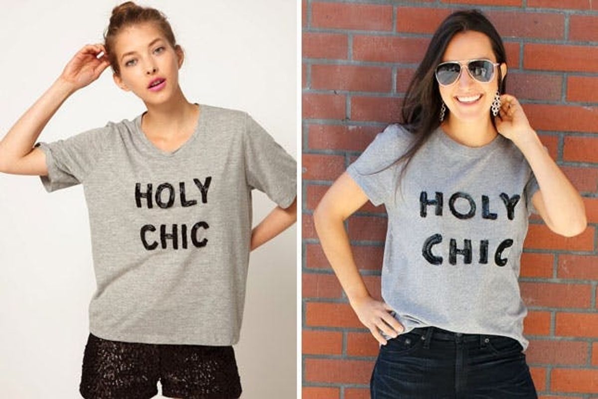 Holy Chic! Our Take on the Beaded Typography Tee