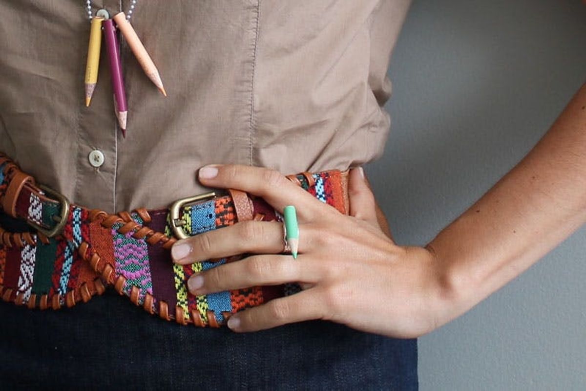How to Repurpose Colored Pencils into Colorful Accessories