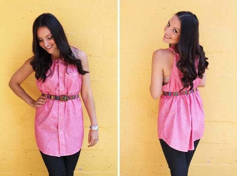 how to wear a men's shirt as a dress Upcycle men's shirts into a ruffled dress | DIY thrift flip | Easy beginner sewing project