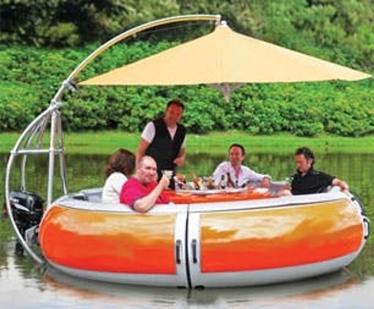 What’s Better Than a Swim-Up Bar? A Barbecue Dining Boat