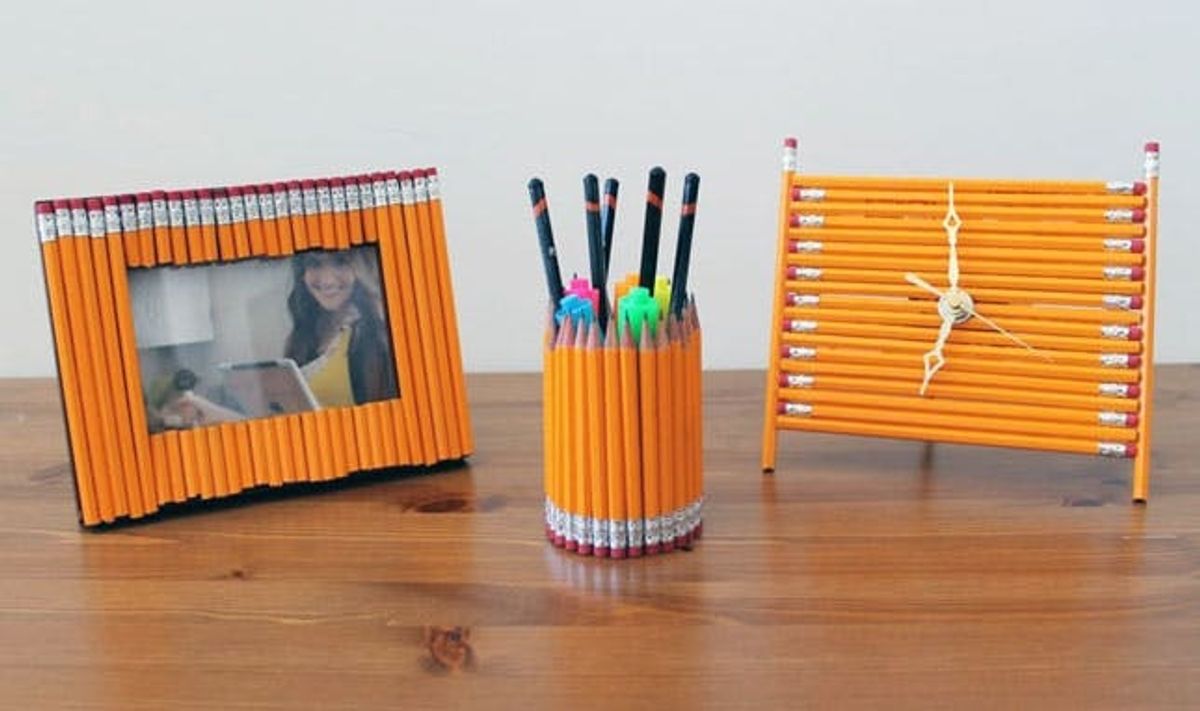 How to Turn Old Pencils into New Desk Accessories