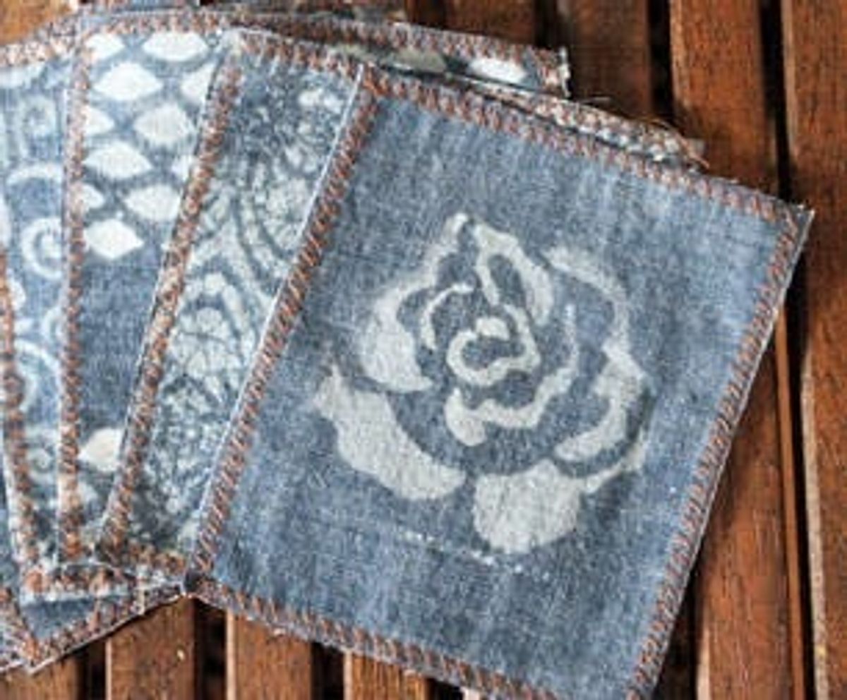 Upcycle Your Old Jeans into Chic Cocktail Napkins
