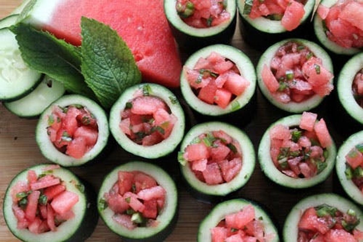 Spike Your Sweets: Cucumber Watermelon Shooters