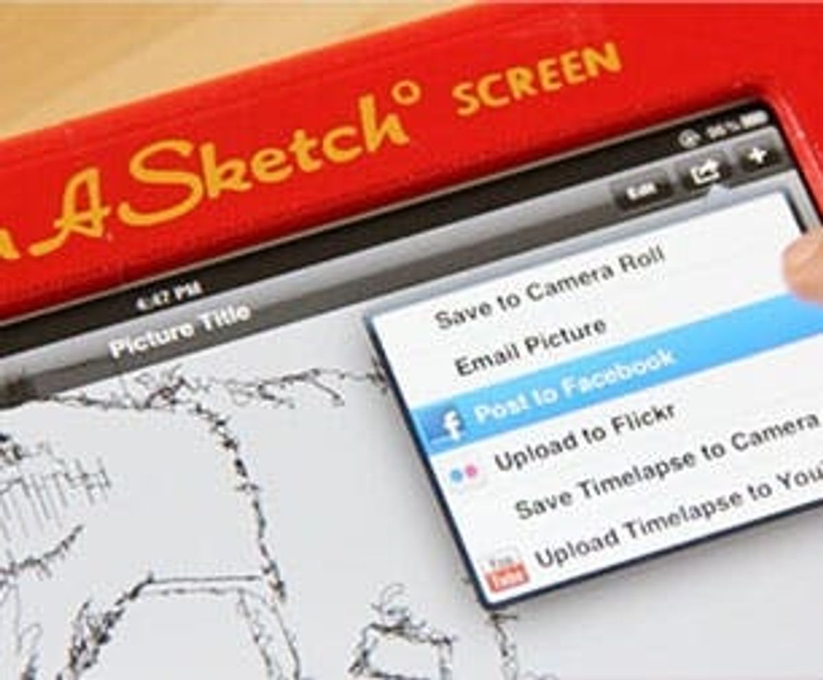 Transform Your iPad into an Old School Etch A Sketch