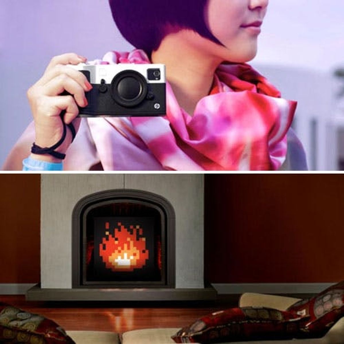 The BritList: An 8-Bit Fireplace, Dish Racks that Water Plants & More
