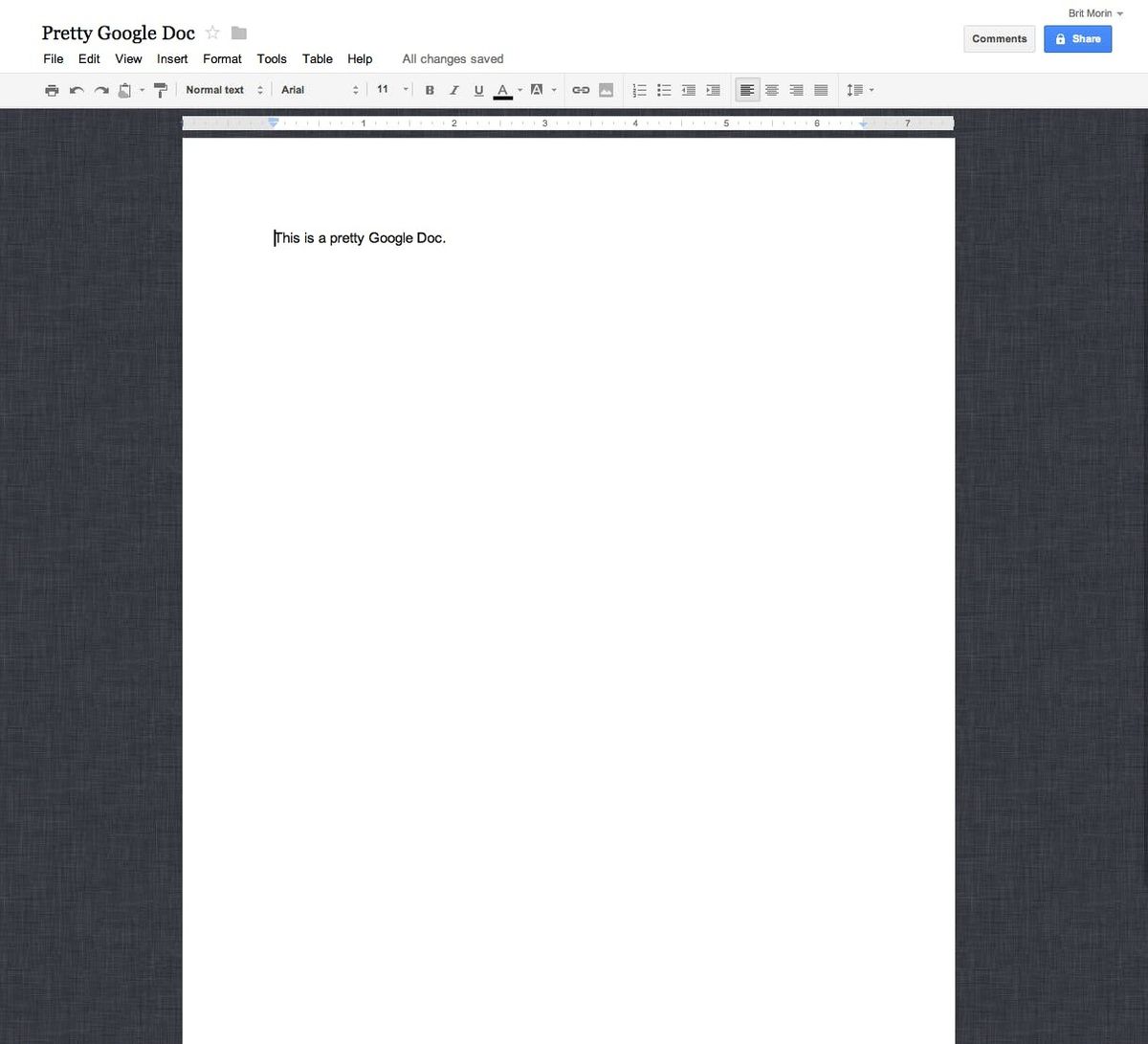 Get a Linen Background for your Google Docs