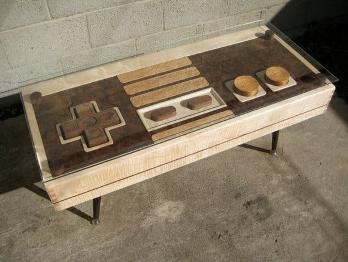 Nerds Rejoice! The Nintendo Controller Coffee Table Is Real