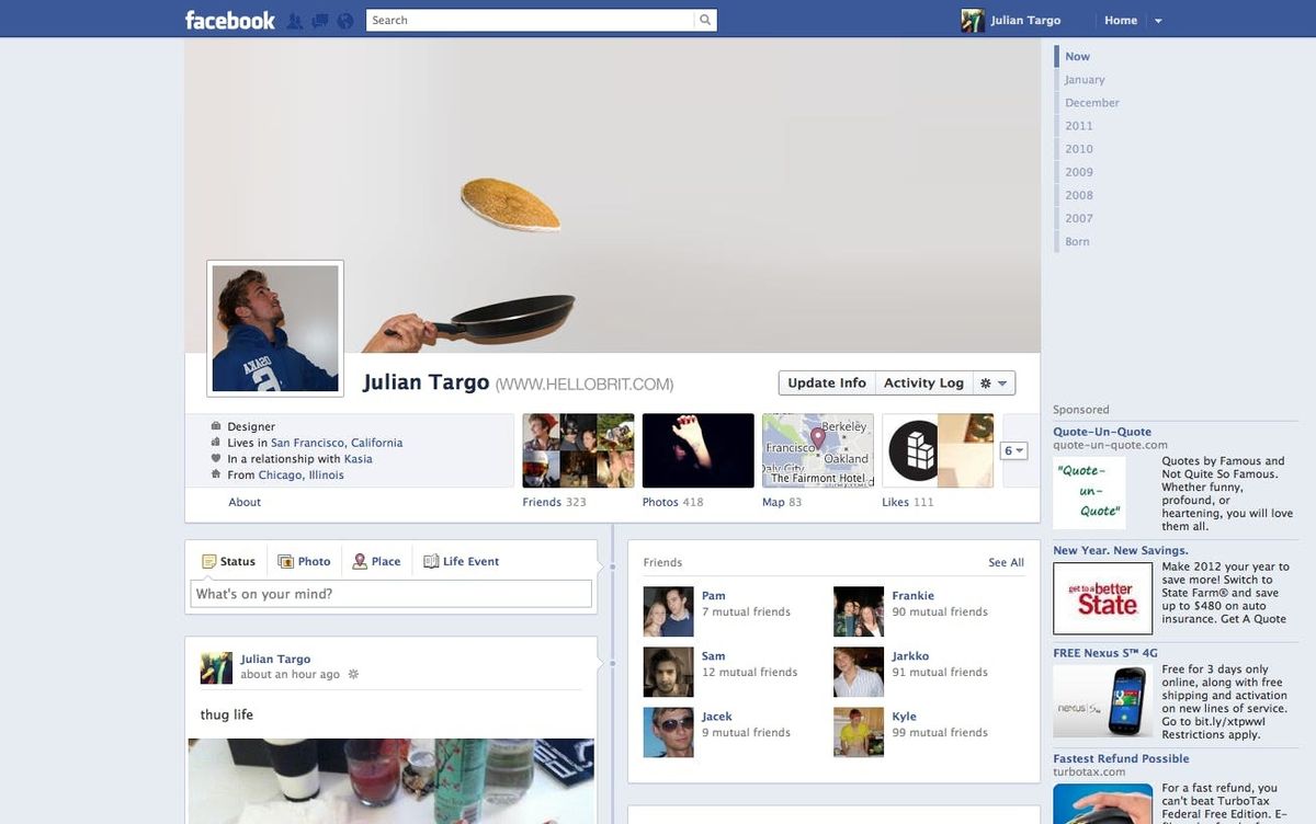 How To Hack Your Facebook Timeline Cover: Flipping Pancakes