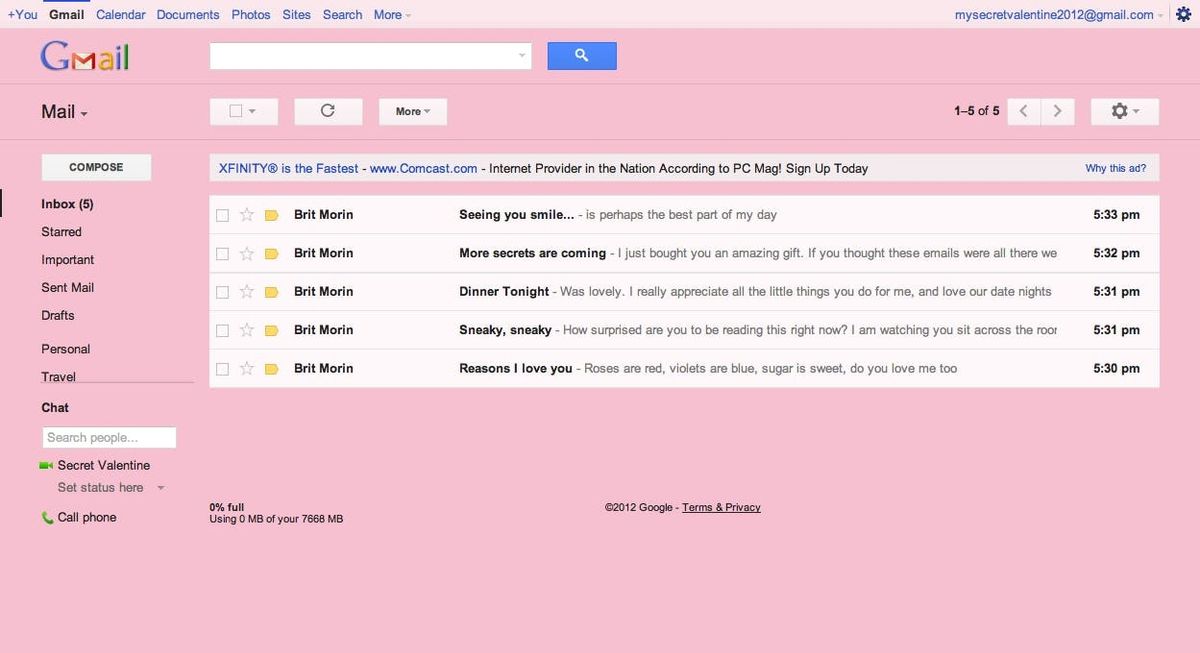 A Creative Way To Use Gmail To Send Valentine’s Day Cards