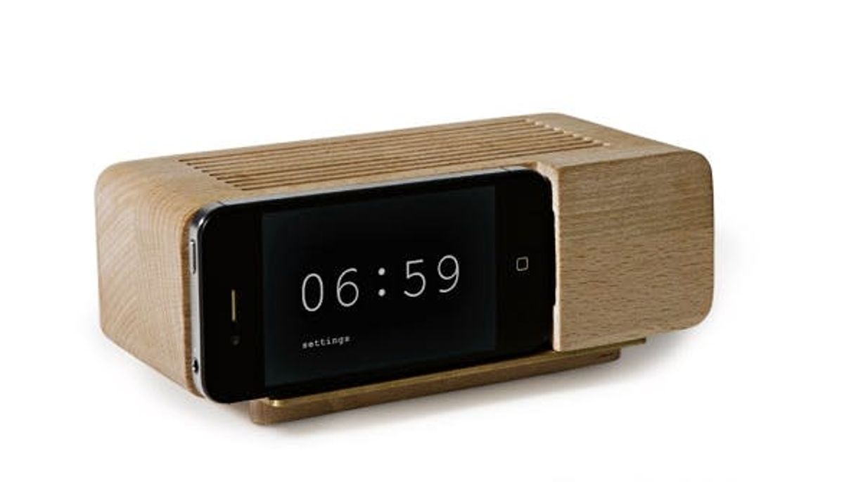 The Areaware Alarm Dock Turns Your iPhone Into an Old School Flip Clock