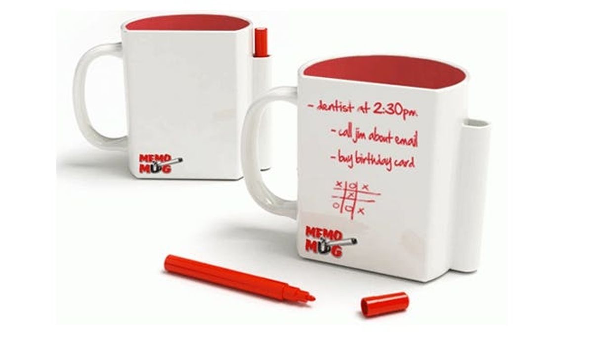 Use the MemoMug To Drink & Jot Notes At Once