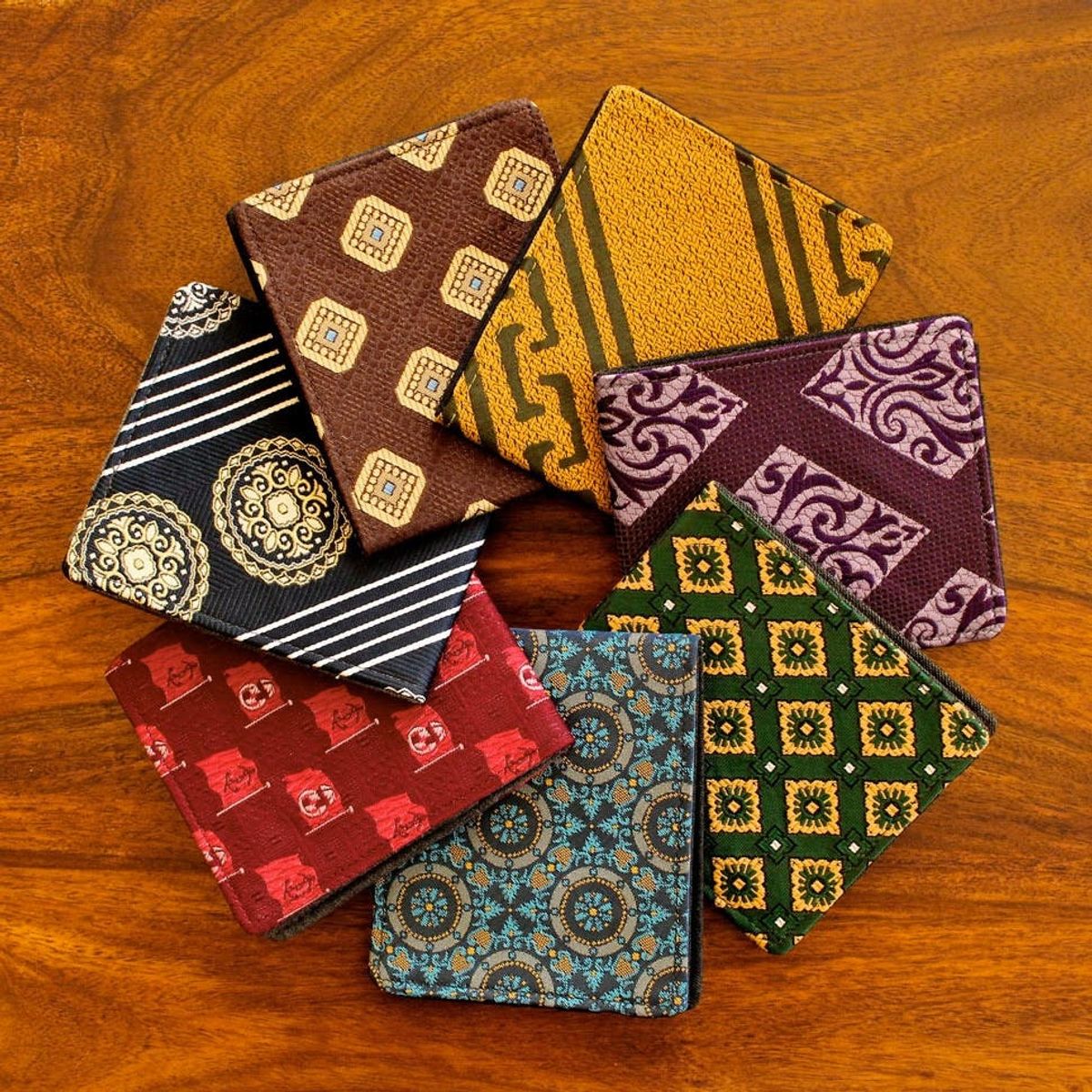 Guy Gift Alert! Dapper Wallets From Discarded Fabrics & Neckties