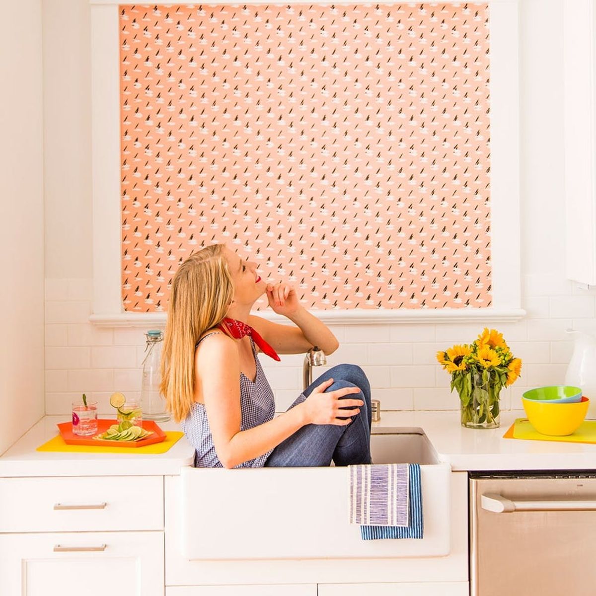 This DIY Fabric Wallpaper Is a Renter’s Best Friend