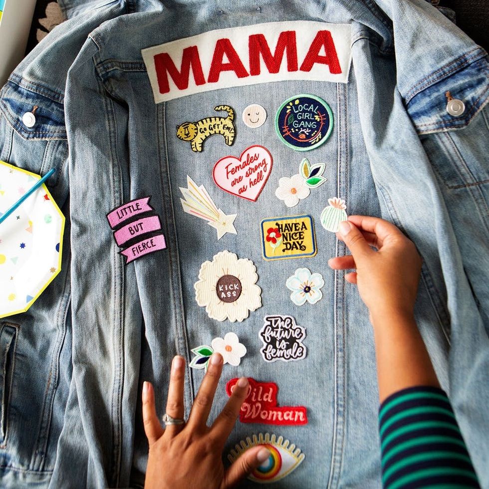 DIY Matching Mama + Babe Denim Jackets in 20 Minutes Using Nothing But Patches