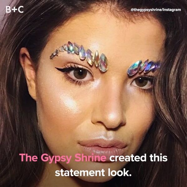 Bejeweled Brows Will Be EVERYWHERE This Festival Season