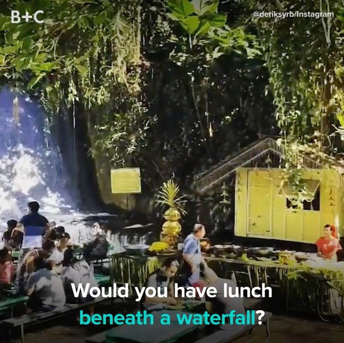 This Waterfall Restaurant Is the Definition of Wanderlust