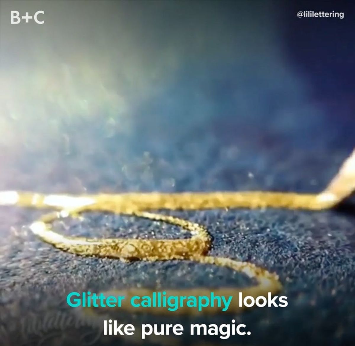 Proof That Glitter Calligraphy Is Pure Magic