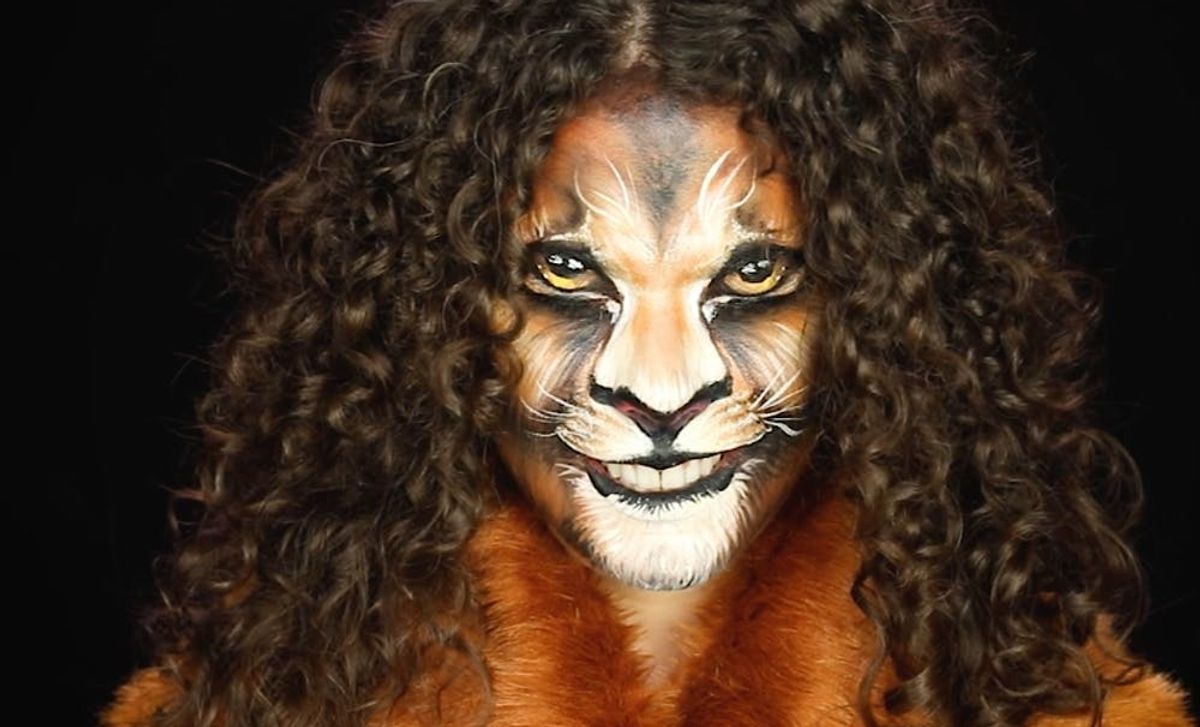 Lion Makeup Transformation Brit Co